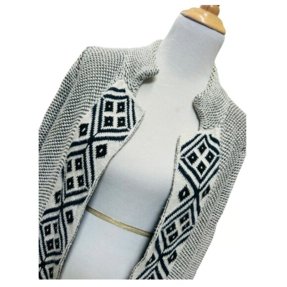 Old Navy Jacquard open front Cardi coat M - Picture 2 of 6